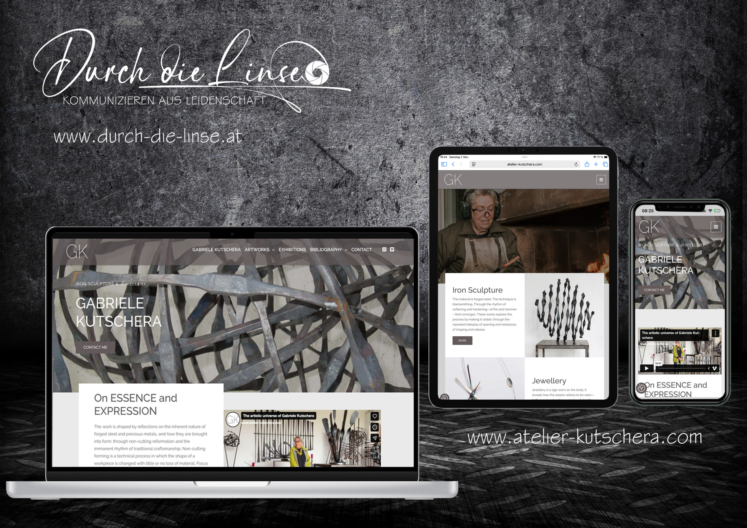 Webseite für Gabriele Kutschera