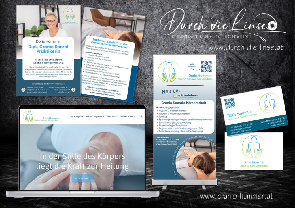 Darstellung werbliche Umsetzung Auftritt Cranio Hummer