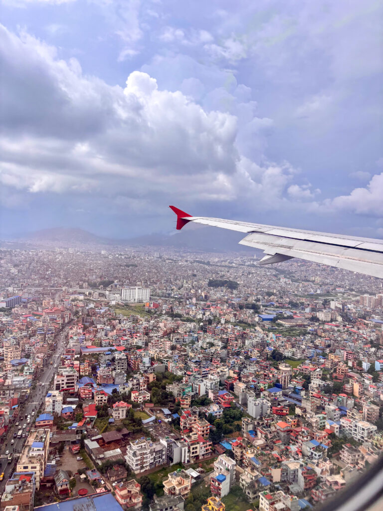 Anflug nach Kathmandu